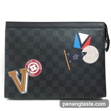 Louis Vuitton Clutch with Patches