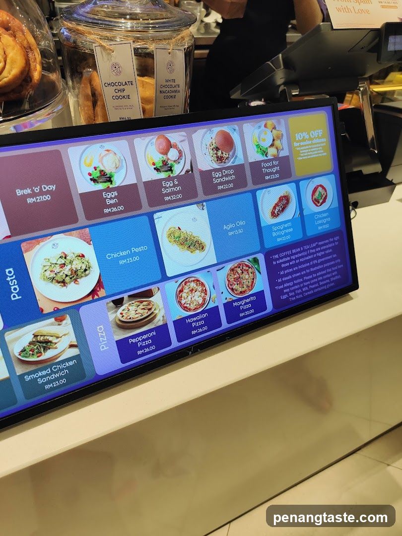 The Coffee Bean & Tea Leaf Menu