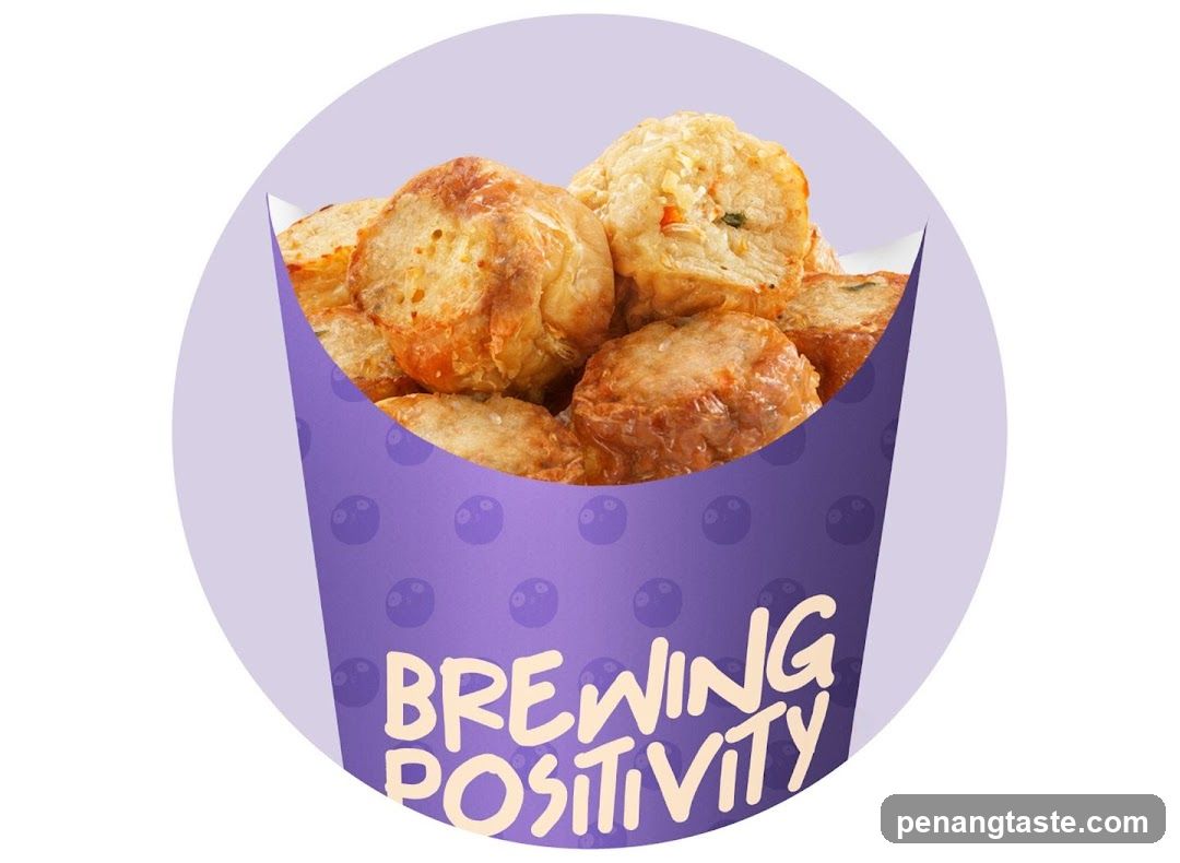 Fried Food in a Purple Container