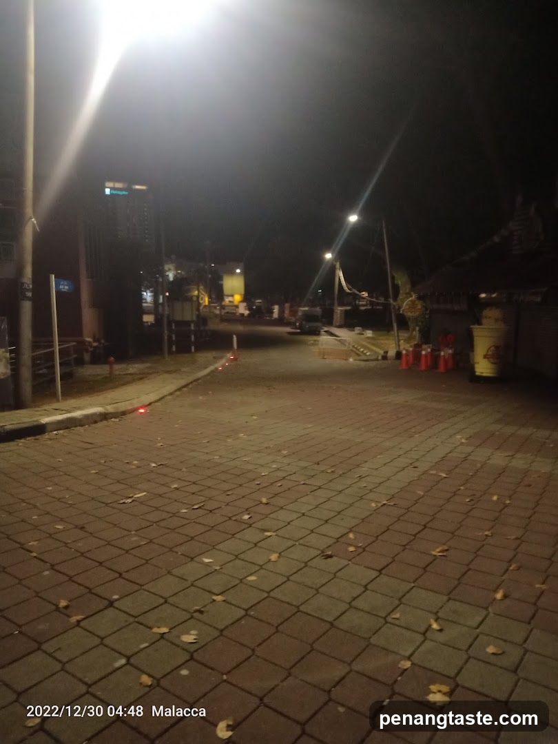 Nighttime street in Malacca
