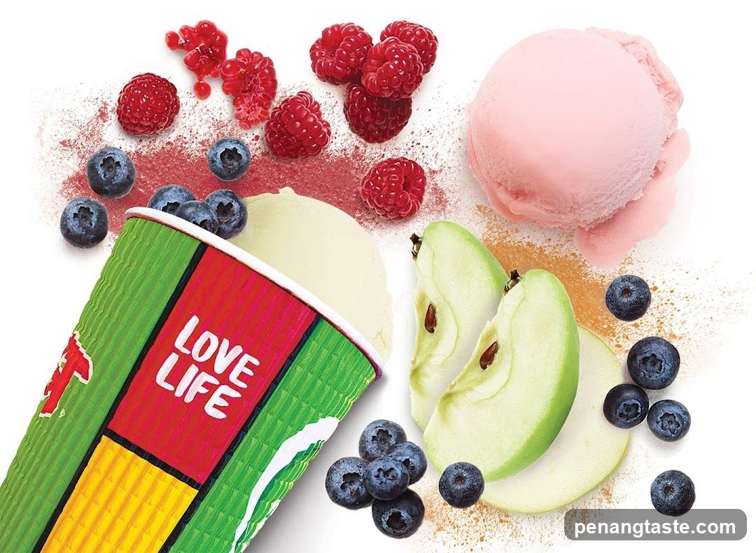 Ice Cream with Fruits
