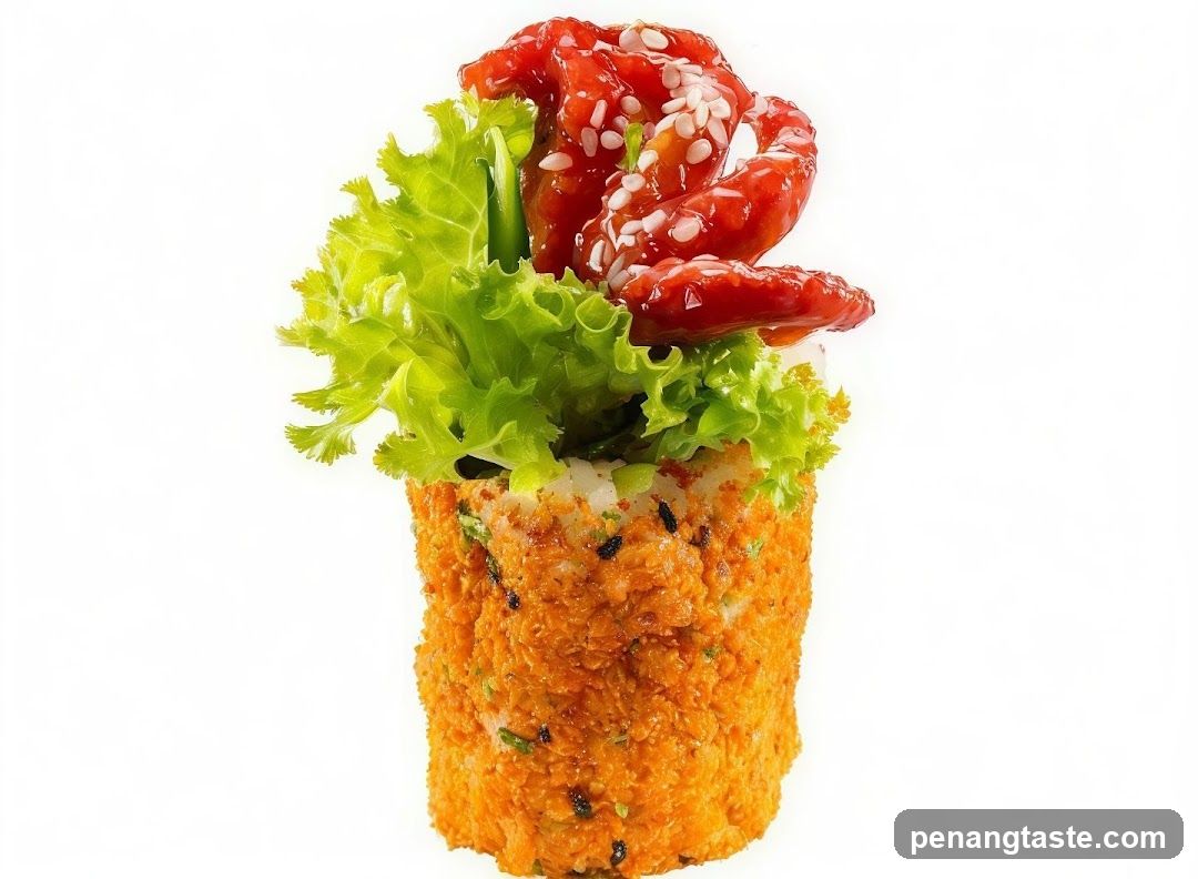 Sushi Roll with Toppings