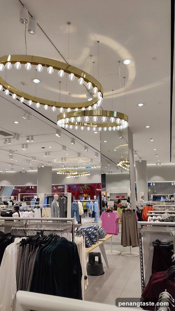 Interior of clothing store