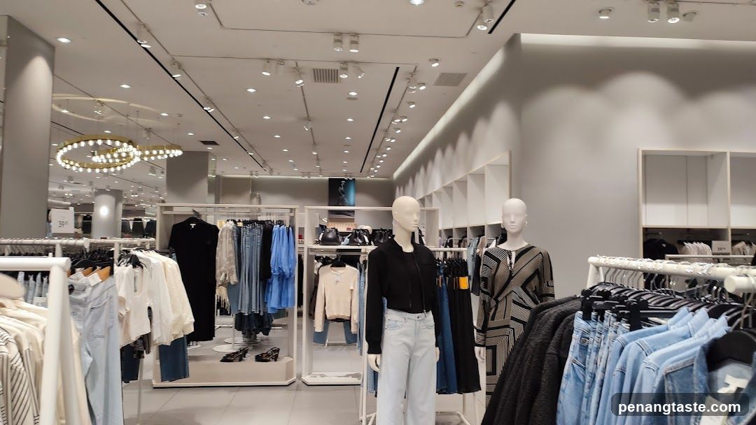 Interior of clothing store