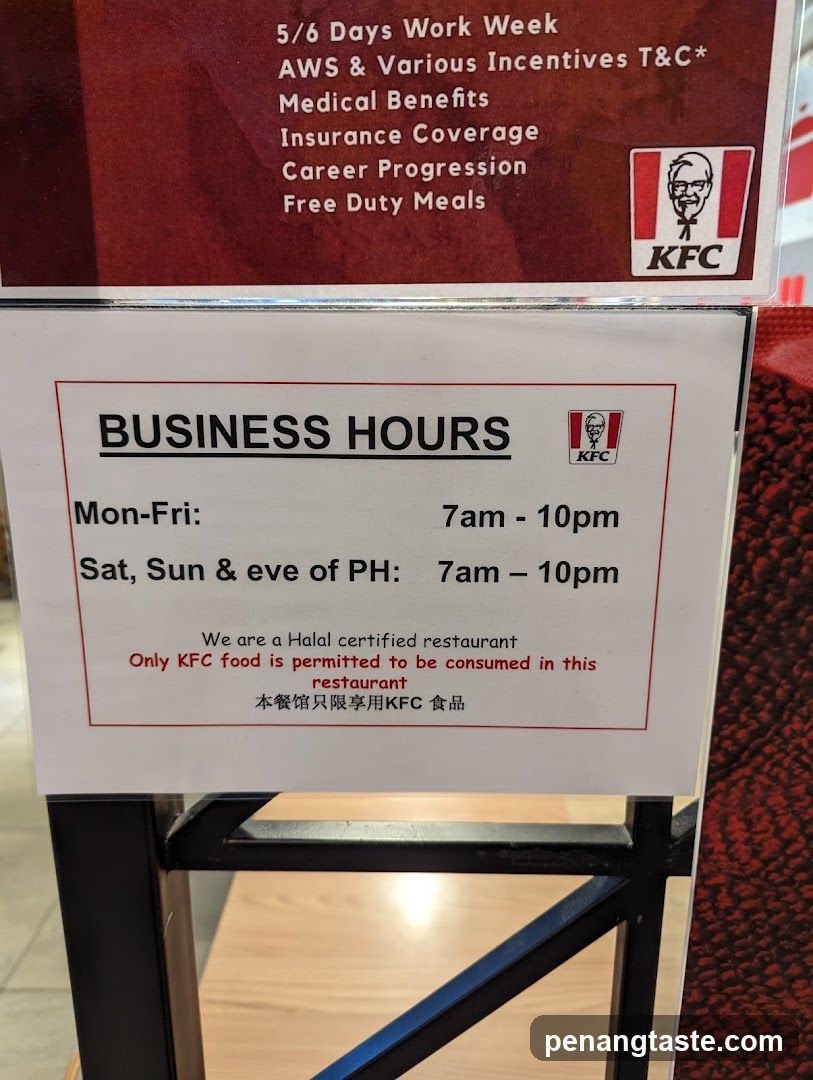 KFC Restaurant Signage