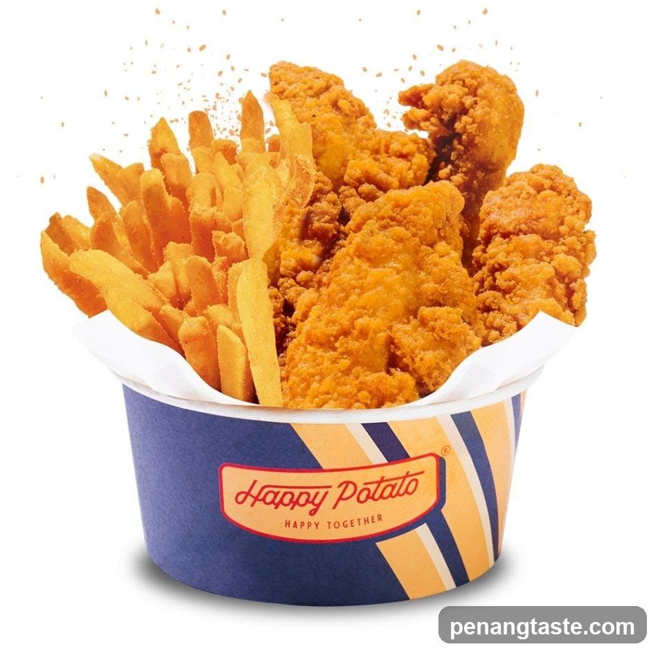 Fried Chicken and Fries Bucket