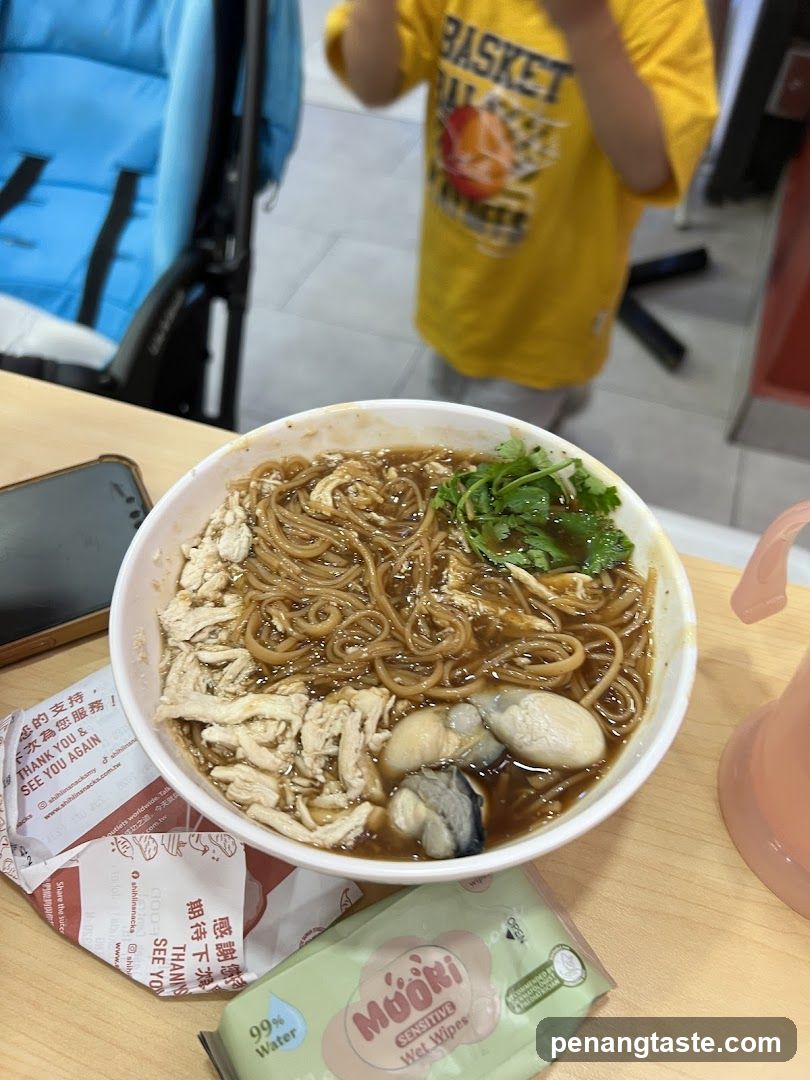 Noodle Soup with Chicken and Oysters