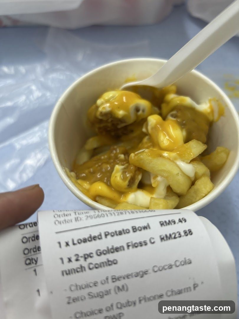 Loaded Potato Bowl with Receipt