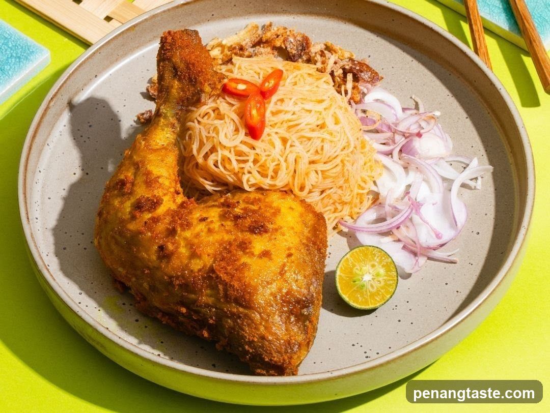 Fried Chicken with Noodles