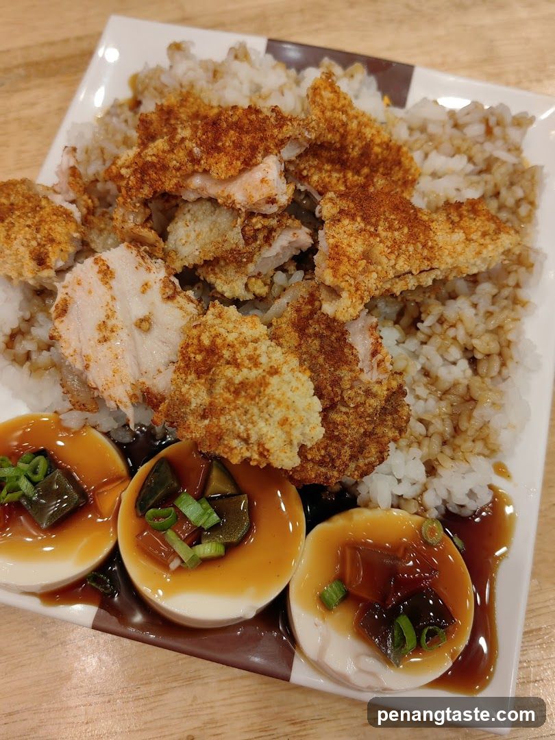 Fried Fish and Rice with Century Eggs