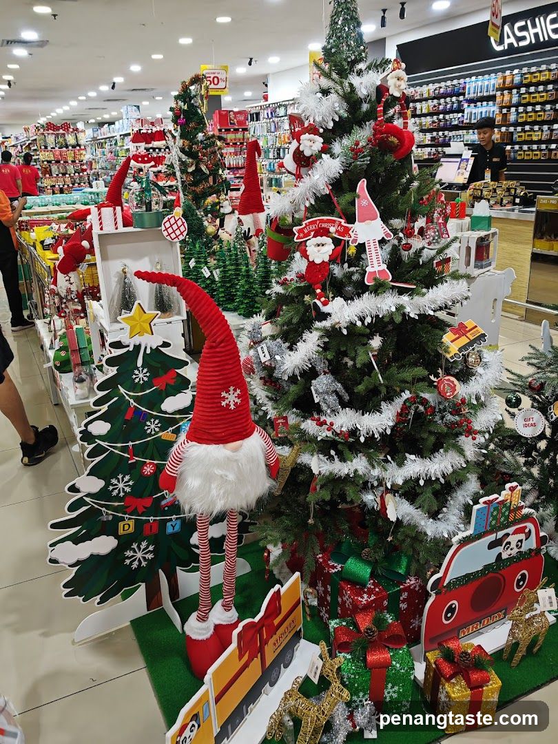 Christmas Decorations in a Store