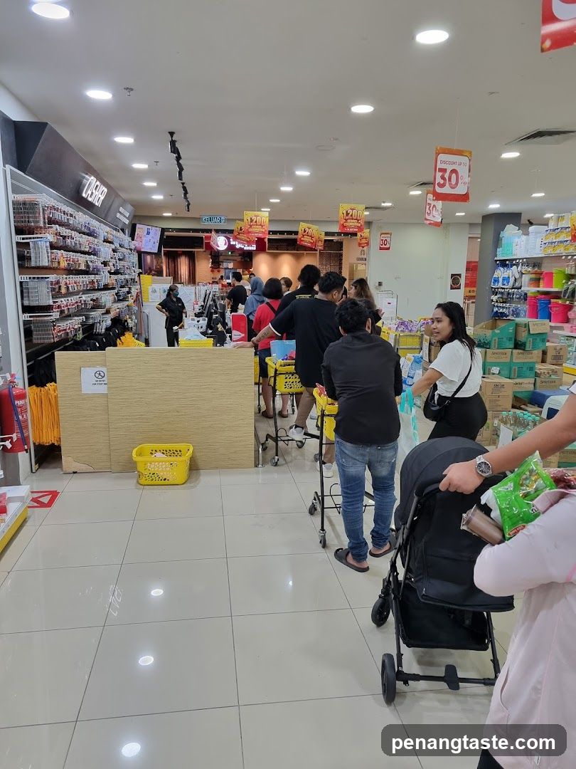 Shoppers in a store