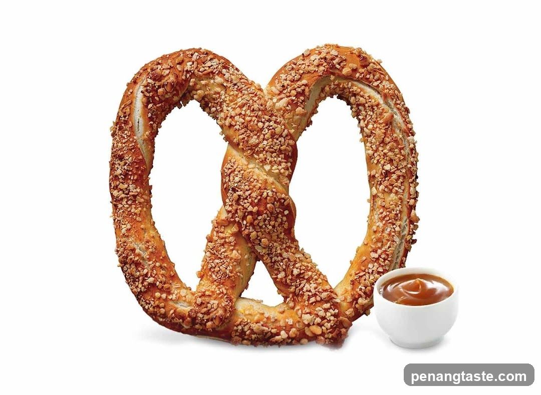 Pretzel with Caramel Dip
