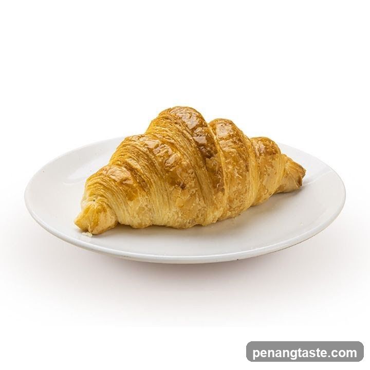 Croissant on a Plate