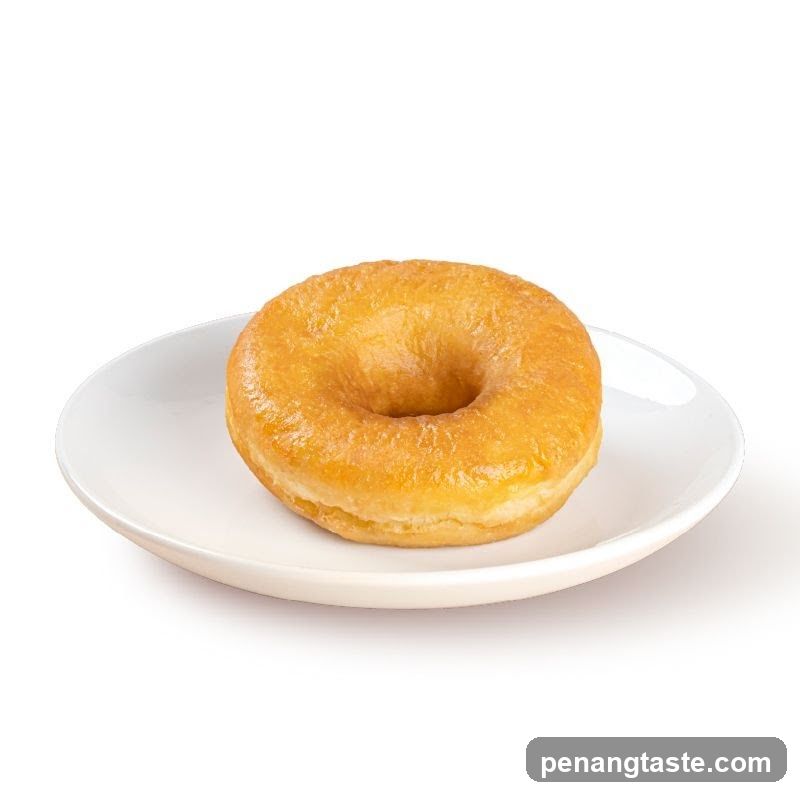 Glazed Donut on Plate