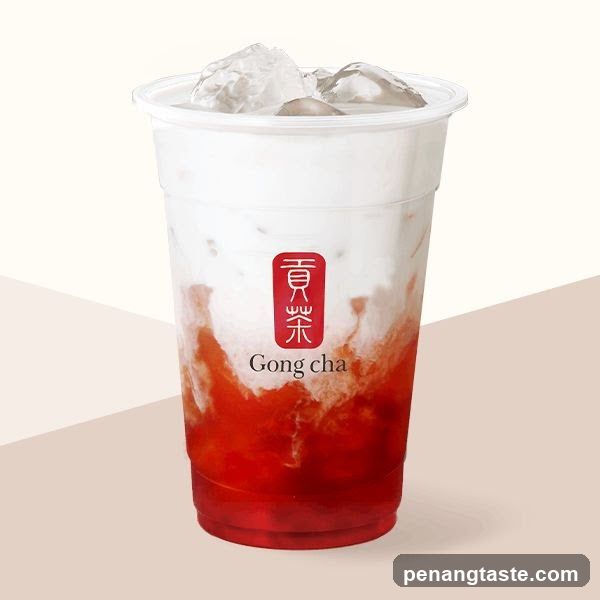 Gong Cha Strawberry Milk Tea
