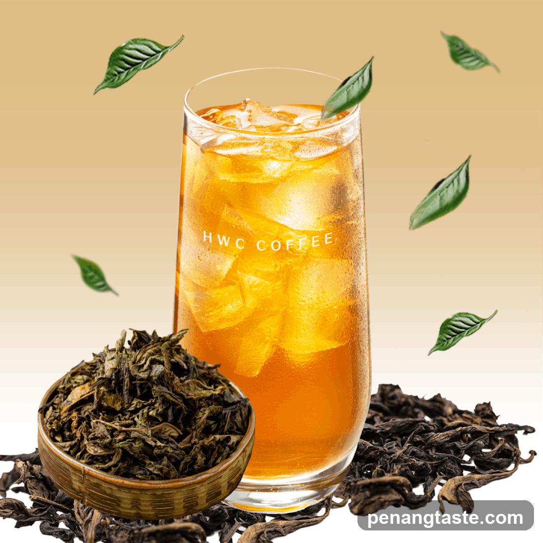 Iced Tea with Tea Leaves
