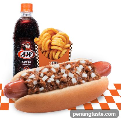 A&W Chili Dog Combo