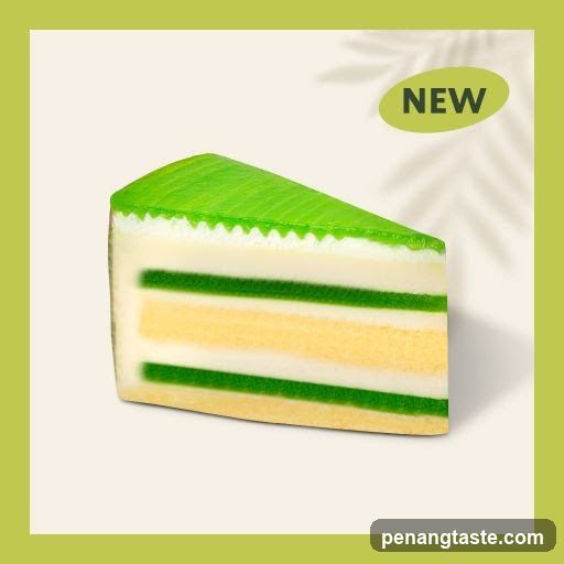 Slice of layered cake