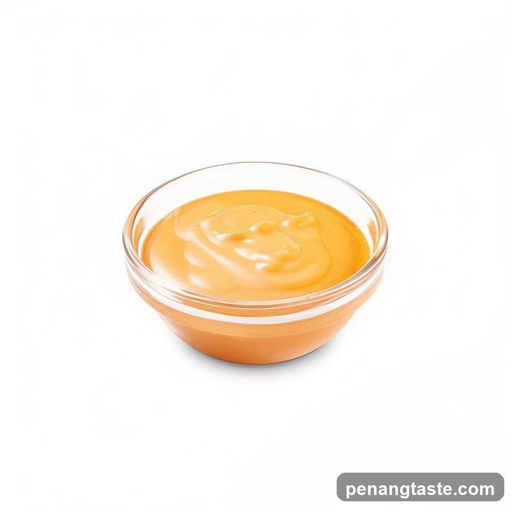 Sauce in a bowl