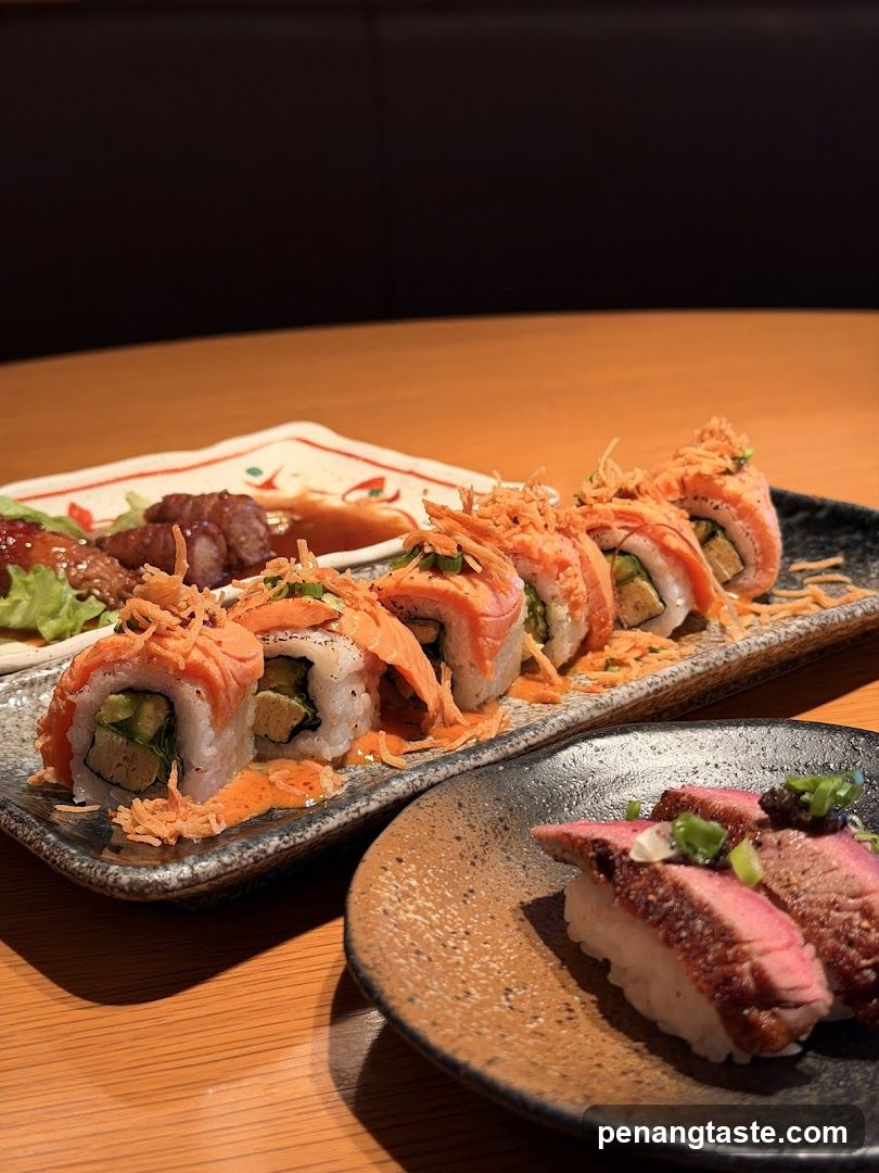 Sushi and Beef Nigiri