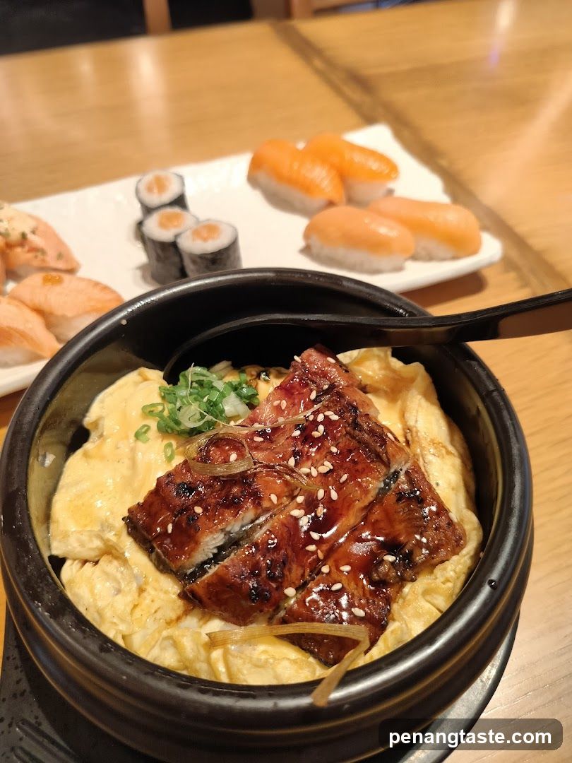 Unagi Donburi and Sushi