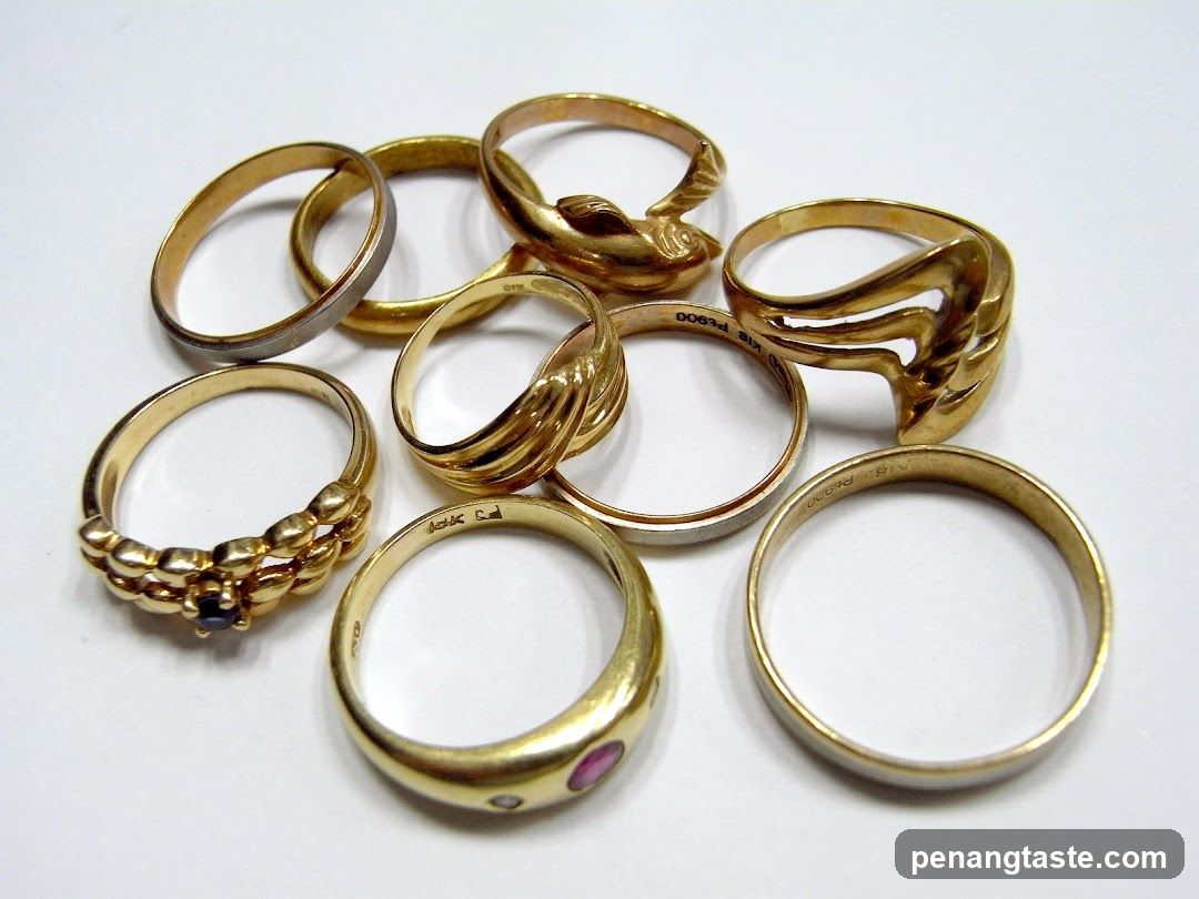 Assortment of Gold Rings
