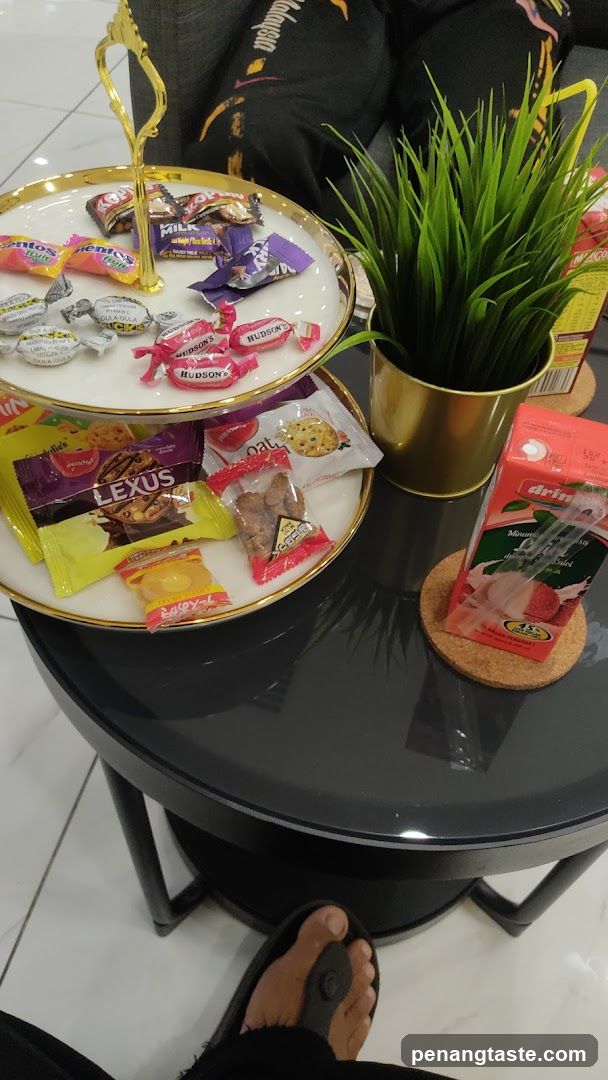 Snack Tray with Drinks