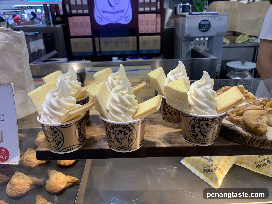 Soft Serve Ice Cream with Cake