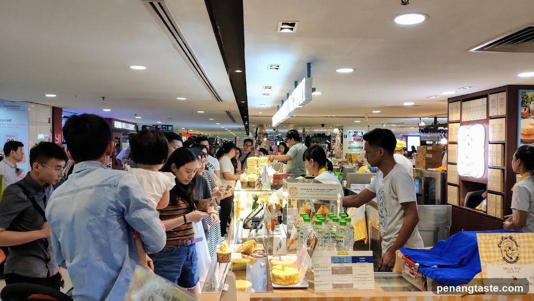 Busy food stall in a mall