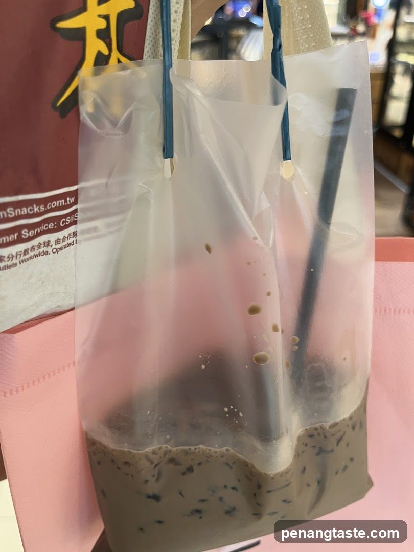 Beverage in a Plastic Bag