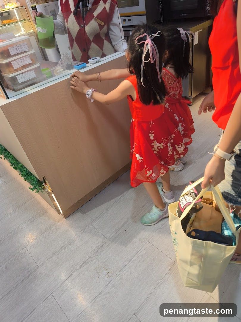 Children at a counter