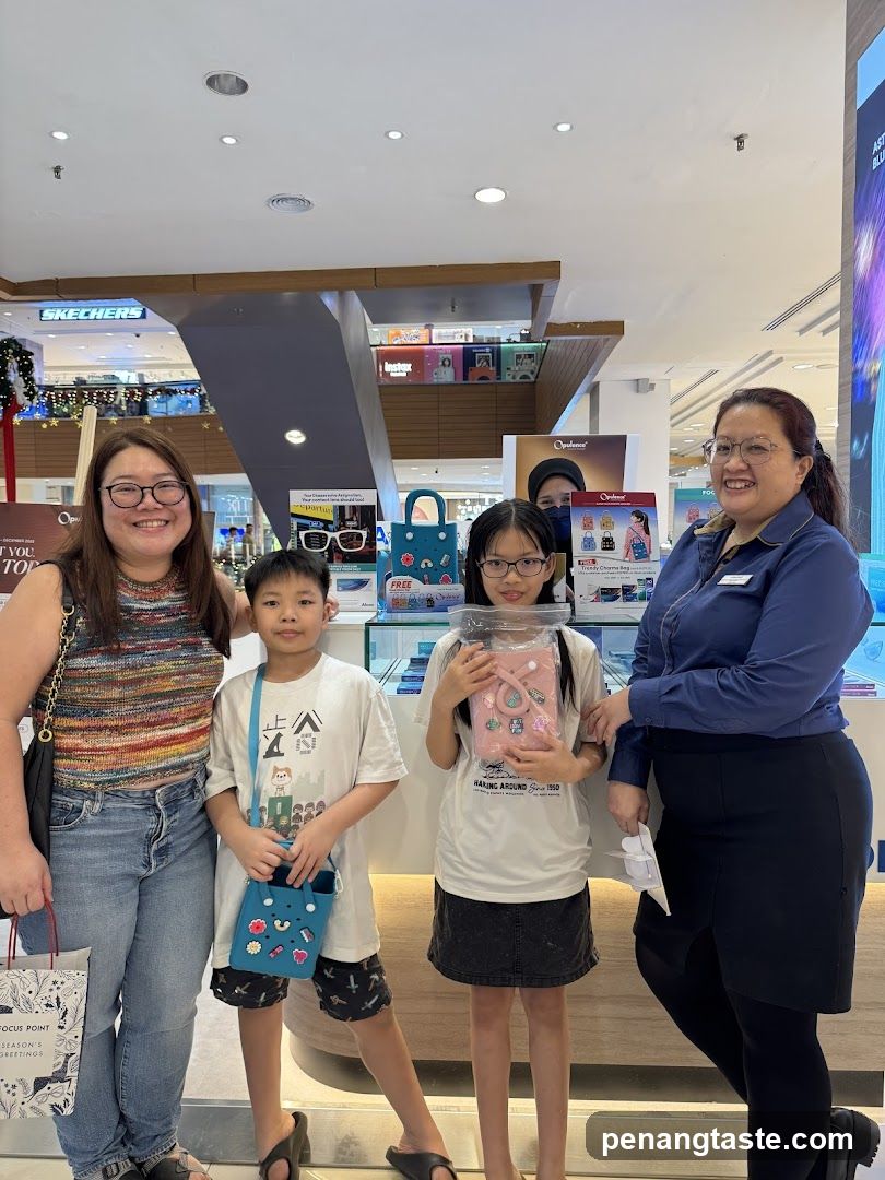 Family Posing with Merchandise