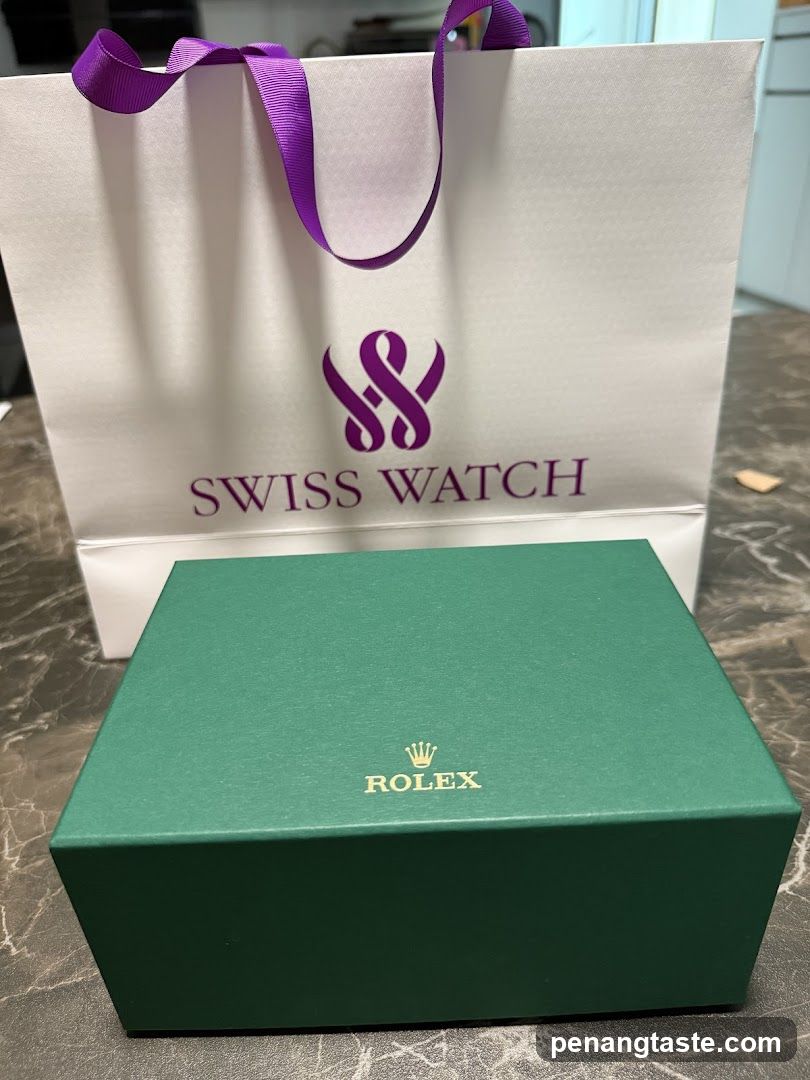 Rolex Watch Box and Shopping Bag