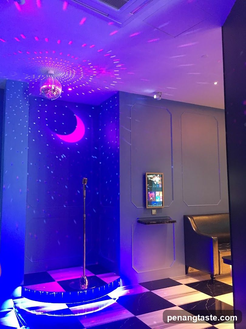 Karaoke Stage with Disco Ball