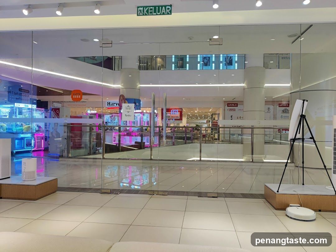Mall Interior with Storefronts
