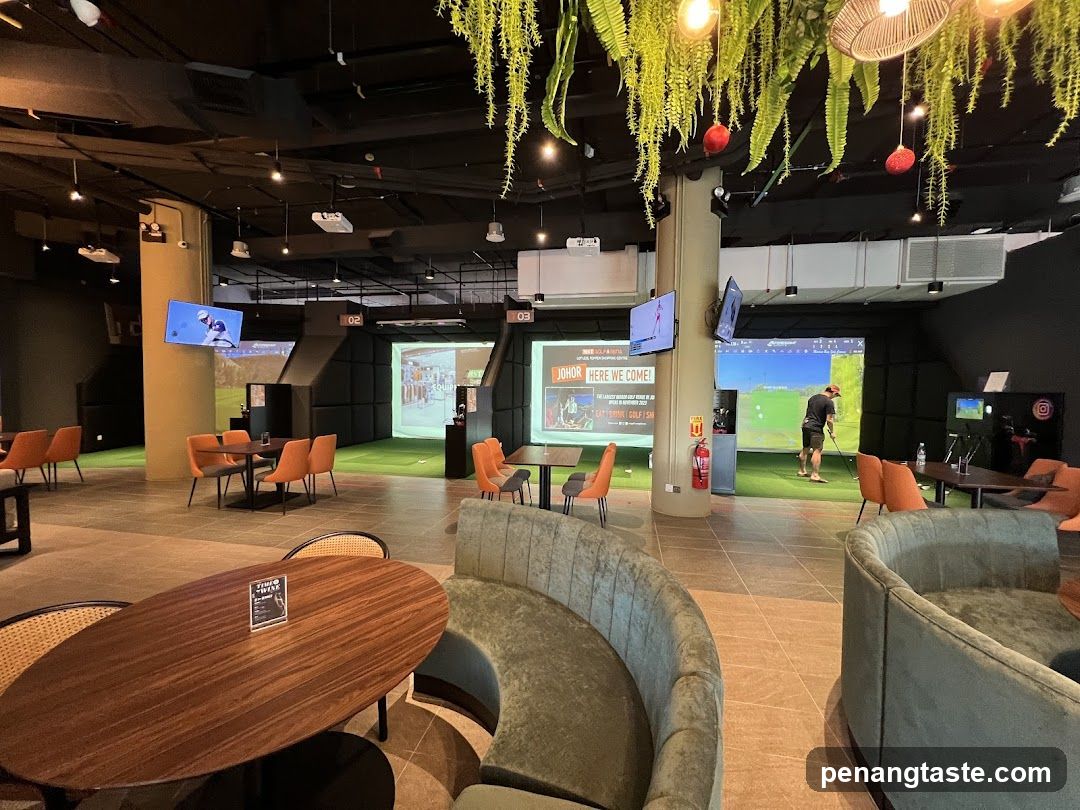 Indoor Golf Simulator Lounge