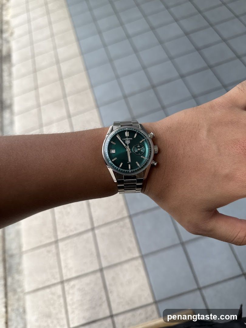 Watch on wrist