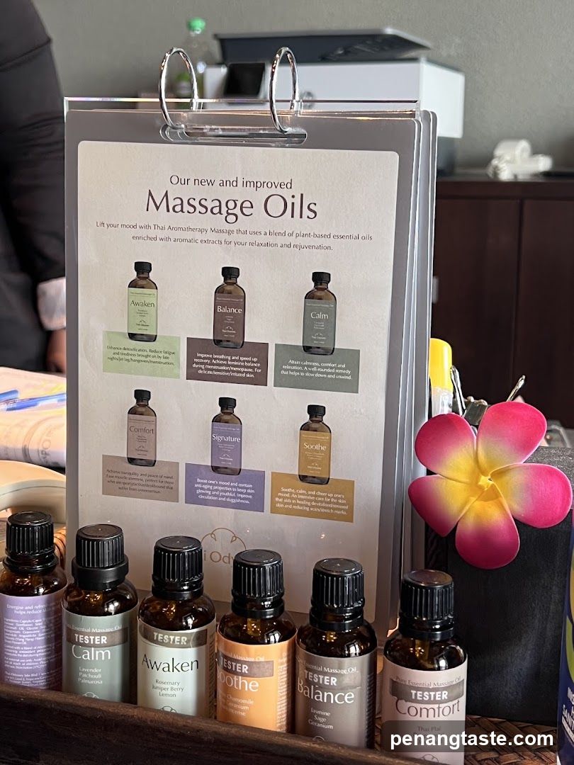 Massage Oils Display