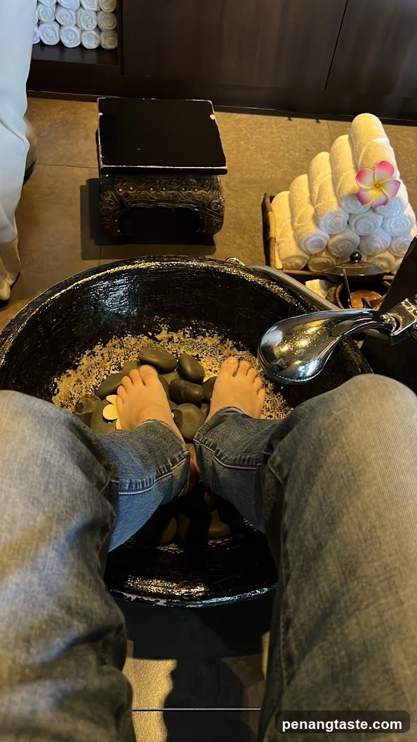 Foot spa treatment