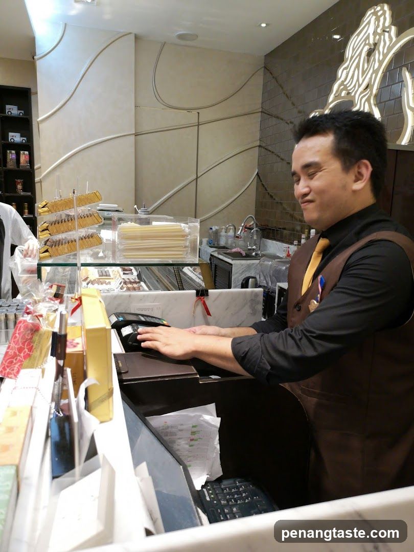 Cashier at Counter