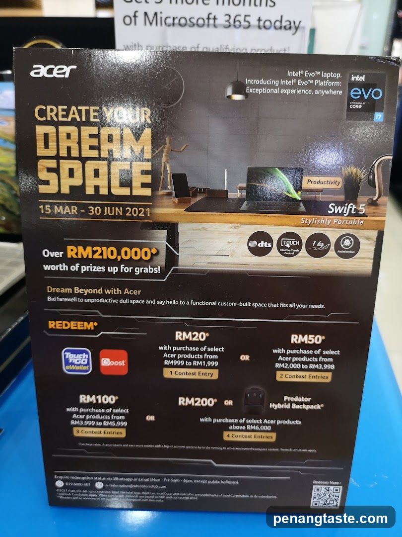 Acer Create Your Dream Space Promotion