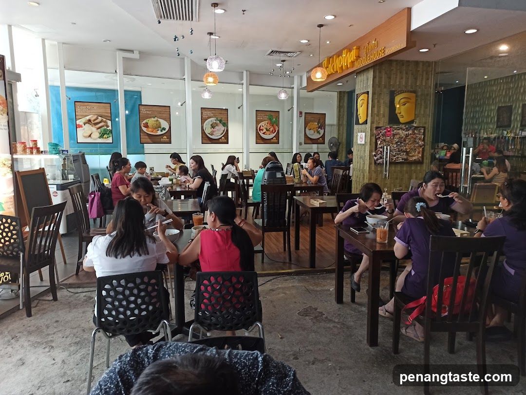 Restaurant Interior with Diners