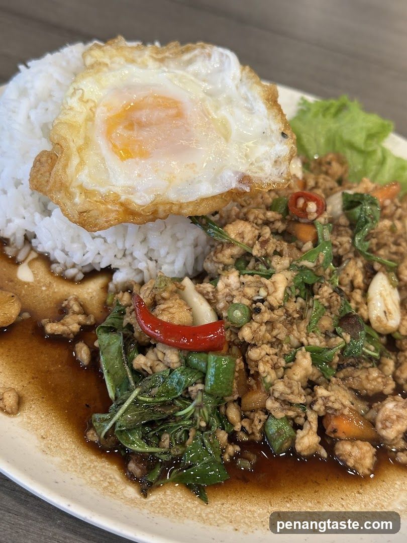 Thai Basil Chicken with Fried Egg