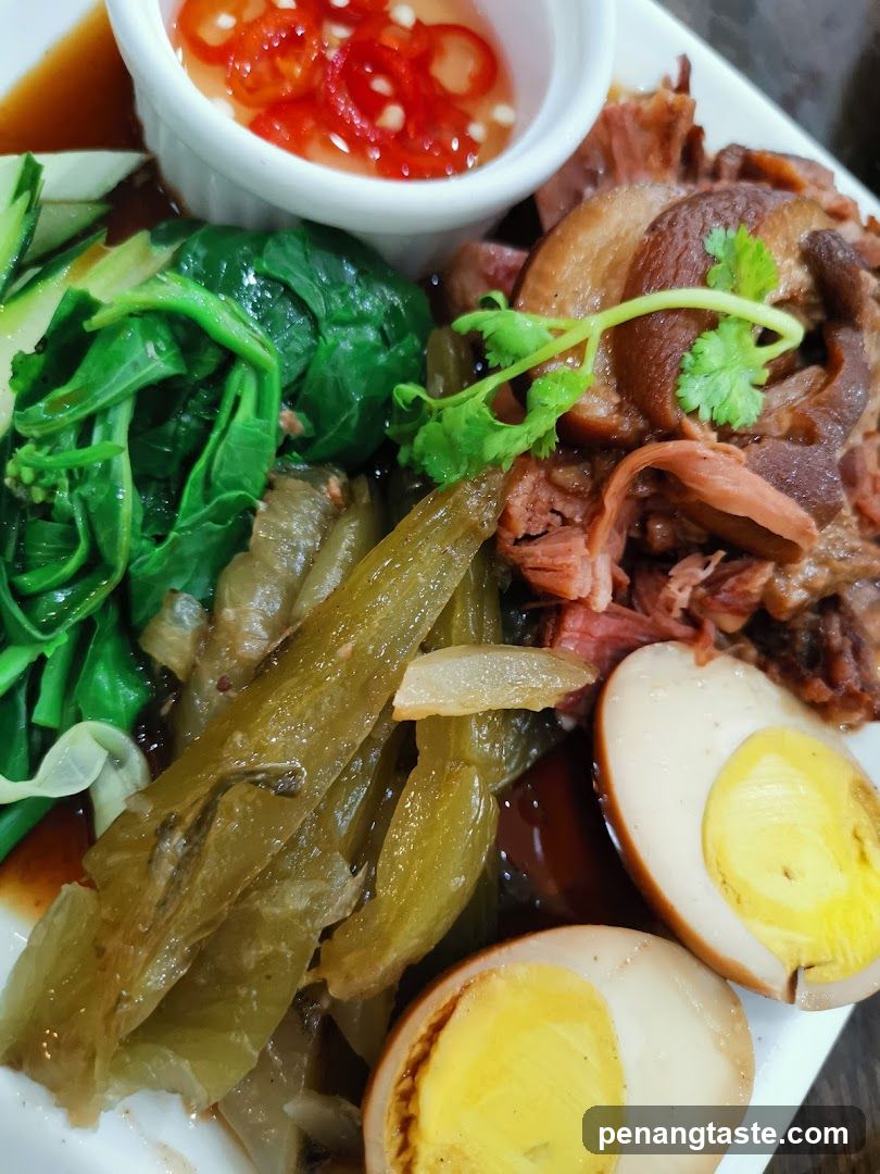 Braised Pork Leg with Eggs and Vegetables