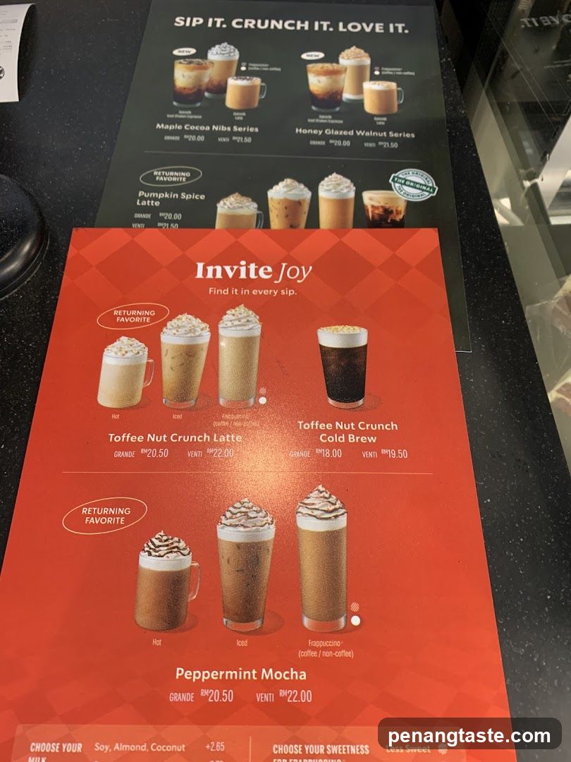 Seasonal Drink Menu
