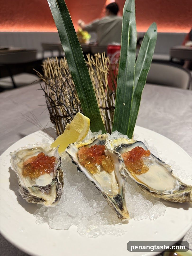 Oysters with Toppings