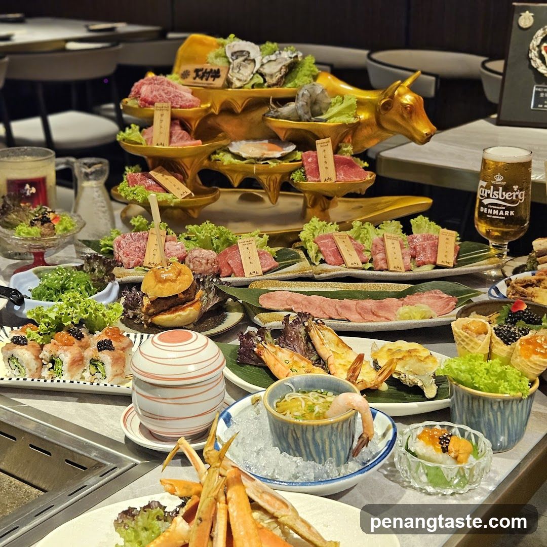 Abundant Seafood and Meat Platter