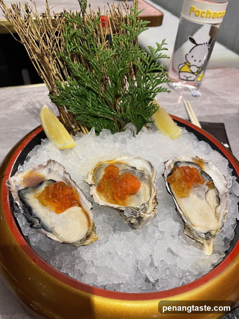 Oysters with Roe and Lemon