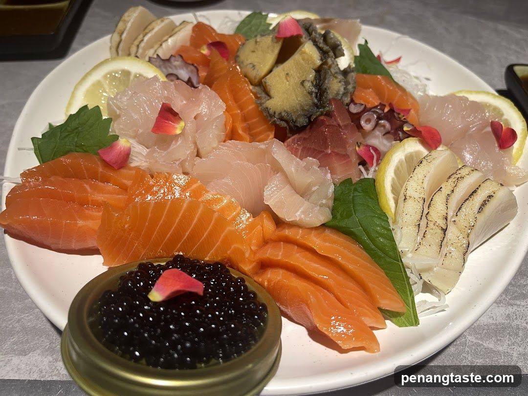 Sashimi Platter with Caviar